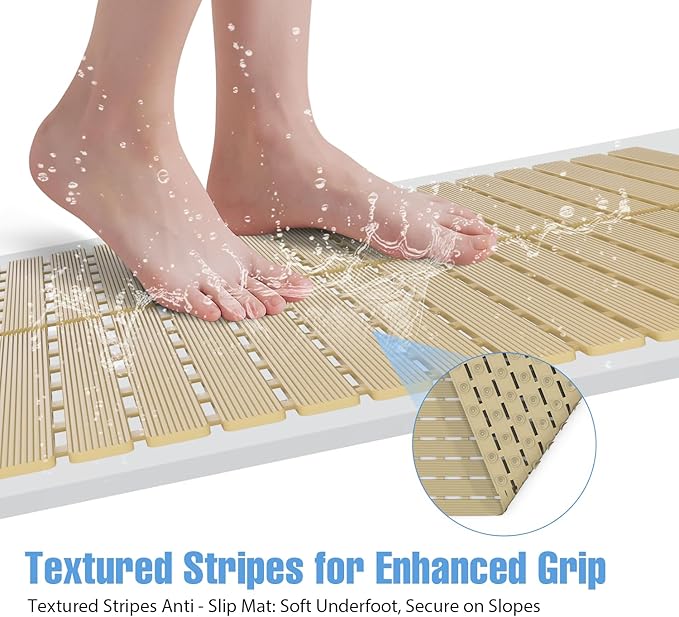 ​Shower Mat Non-Slip Bath Mat for Tub and Shower Stall, 200+ Suction Cups - Image 4