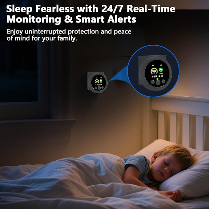 4 in 1 Carbon Monoxide Detector and Gas Detector, Dual Sensor Alarm Natural Gas - Image 6