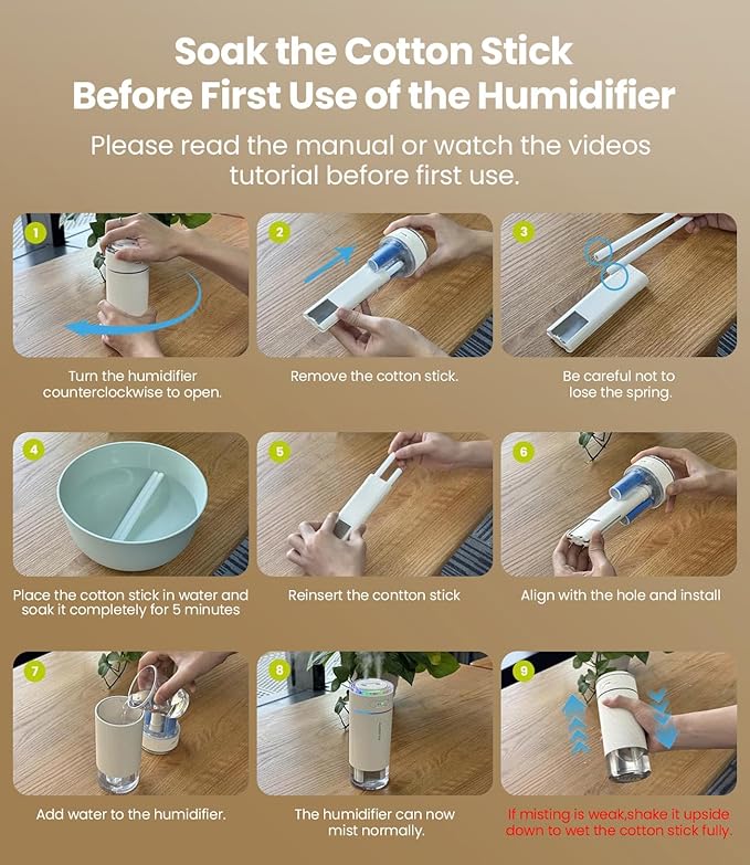 WSKEN Portable Small Humidifier - Image 8