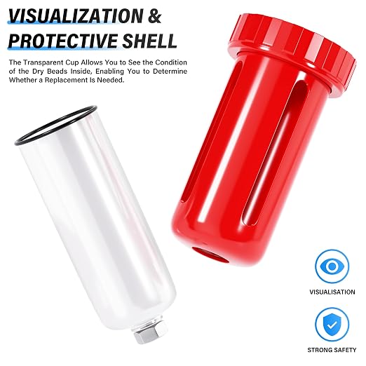 TAILONZ PNEUMATIC 0-150PSI 1/2 Inch NPT Aluminum Alloy Carbon Desiccant Air - Image 7