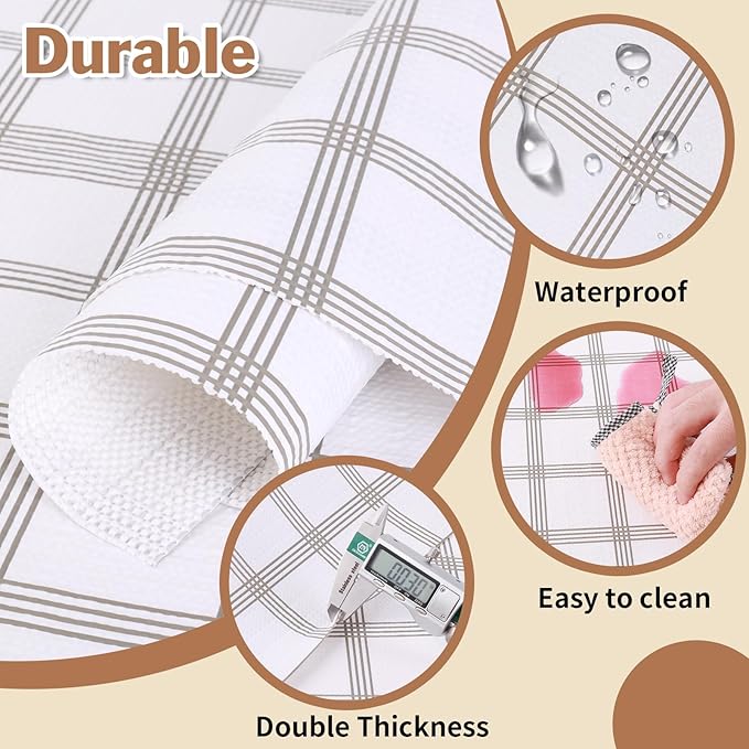 Shelf Liners for Kitchen Cabinets 12in x 10FT, Non Adhesive Drawer Liner White - Image 6