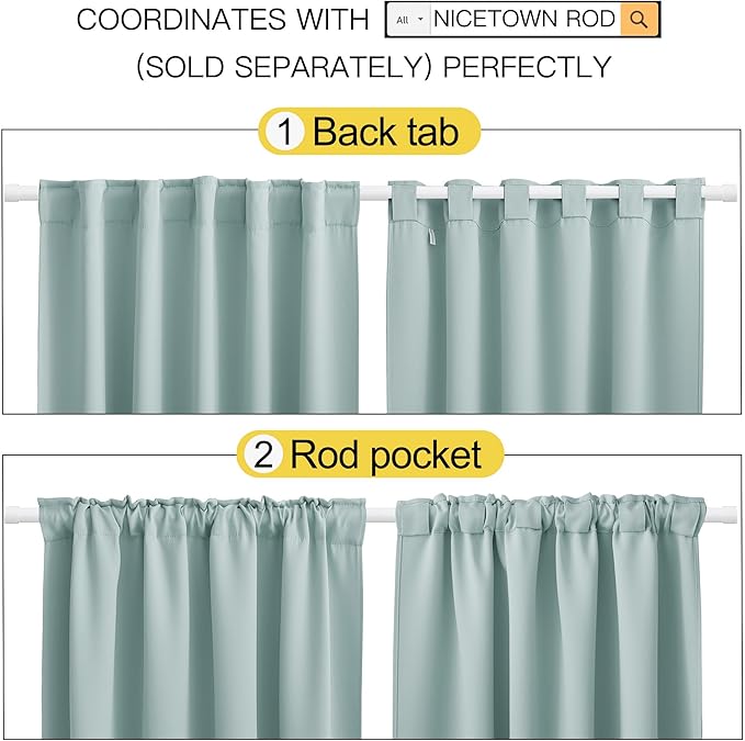 NICETOWN Blackout Curtain Panels - Image 3