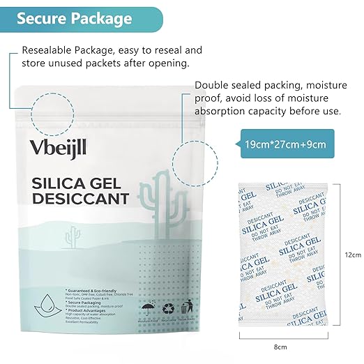 50 Gram Color-Indicating Silica Gel Packets, Premium Food Grade Desiccant - Image 7