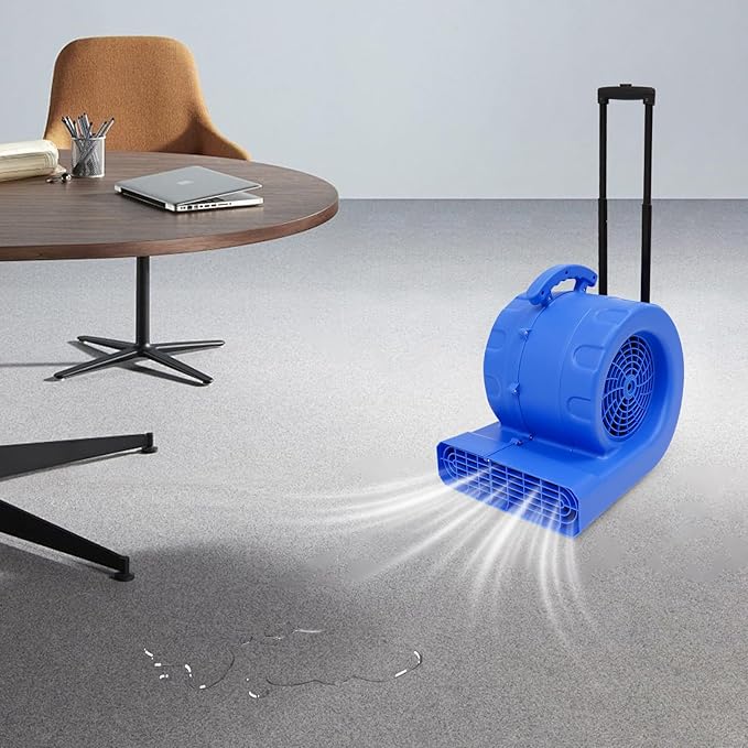 1HP Equivalent 750W Floor Blower Dryer, All-Copper Motor & 3 Adjustable Angles - Image 4