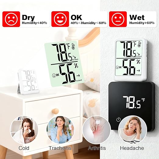 2-Pack Room Thermometer Indoor Hygrometer - Image 4