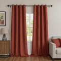 MYSKY HOME Brick Red Blackout Curtains 108 Inch Long by MYSKYHOME