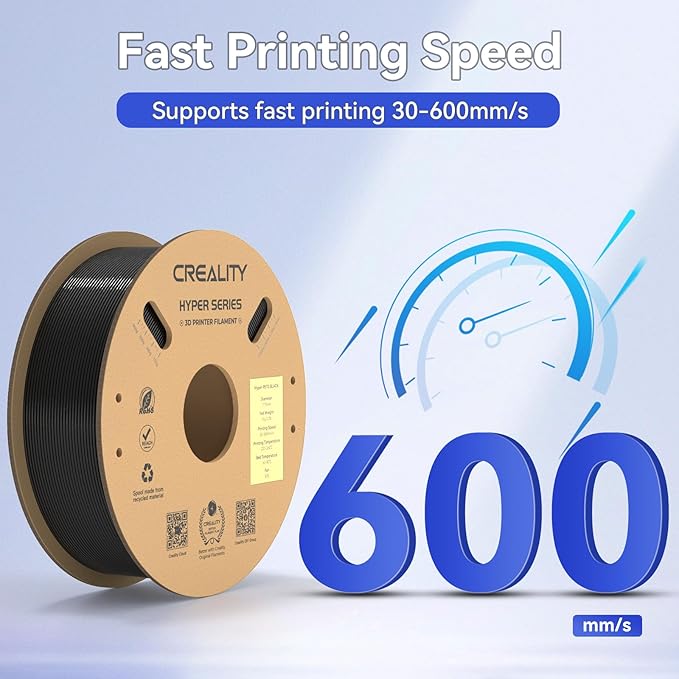 Official Creality Hyper PETG Filament Clear Black, 3D Printer Filament PETG - Image 3