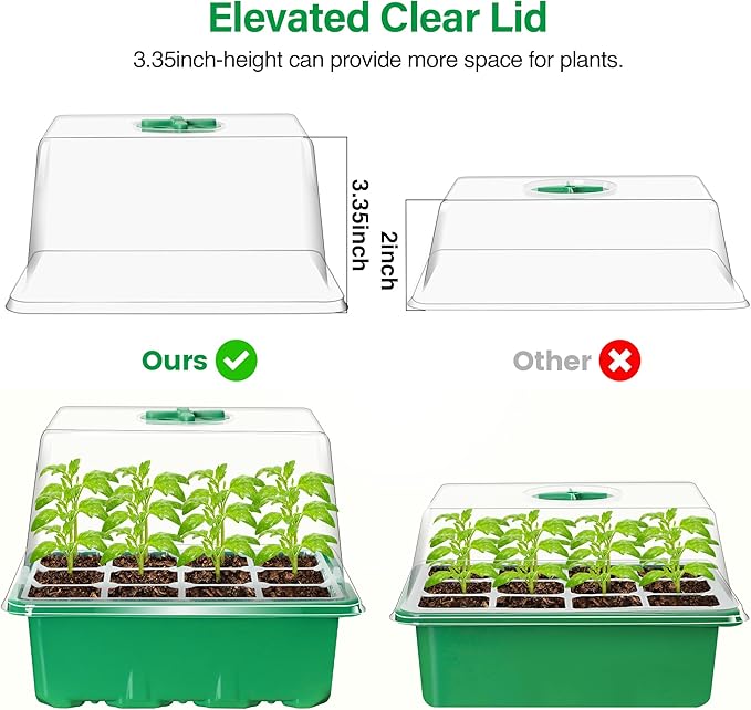 Bonviee 5 Packs Seed Starter Tray - Image 4