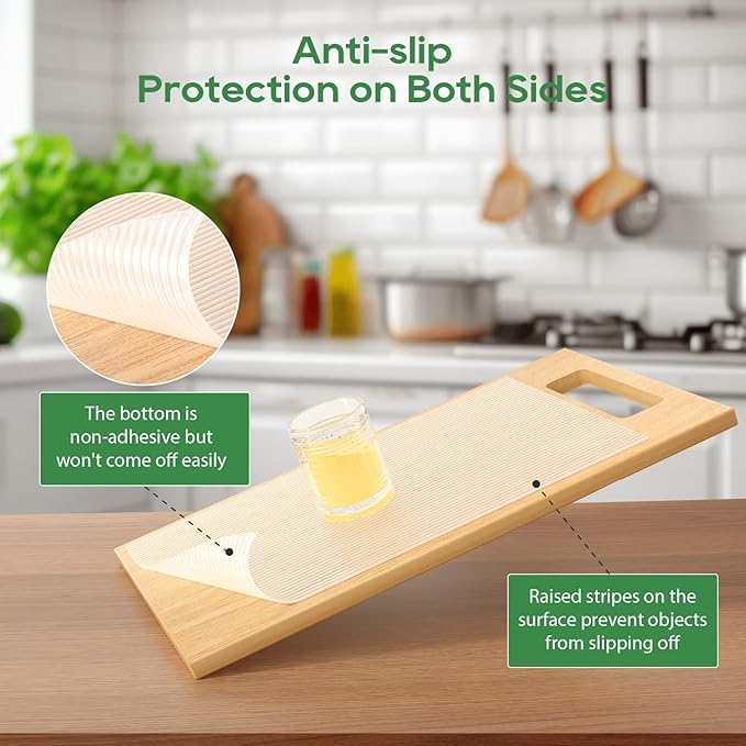 Anoak Shelf Liner Cabinet Liner, Non Adhesive Drawer Liner, Washable 17.5 Inch - Image 4