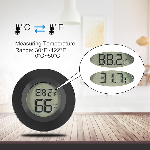 4pcs Mini Hygrometer Thermometer Digital LCD Monitor Indoor/Outdoor Humidity - Image 3