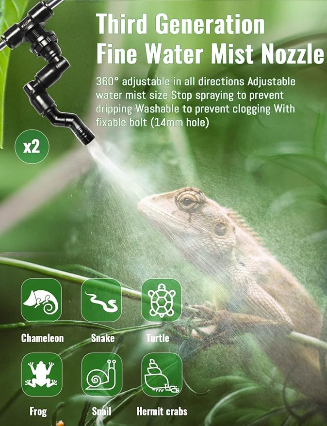 Reptile Mister Automatic, Quiet Reptile Misting System - Image 5