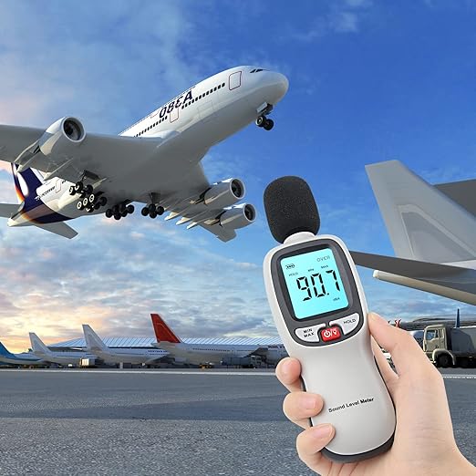 Decibel Meter Sound Level Reader 30-130dB, Hand-held Sound Noise Meter - Image 5