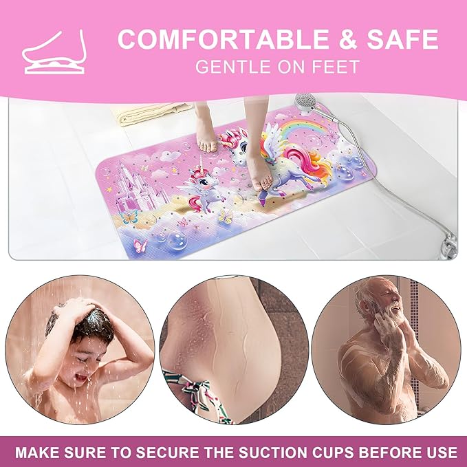 XIYUNTE Baby Bath Mat for Tub Non Slip Kids Bath Mat - Image 4