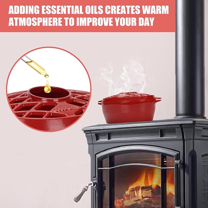 G Good Gain Wood Stove Steamer, Fireplace Humidifier, Cast Iron Humidifier - Image 3