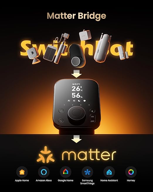 SwitchBot Hub 3 Smart Home Command Center: Screen + Physical Dial, IR Remote Hub - Image 9