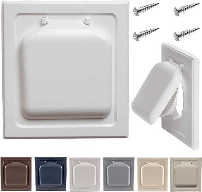 NO-PEST VENT, Exclusive Dual Door Dryer Vent Cover Outdoor 4 inch or Bathroom by No-PestVent