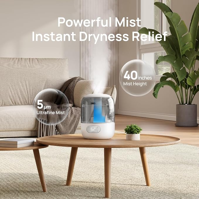 DREO Humidifiers for Bedroom, Cool Mist Ultrasonic Humidifiers - Image 5