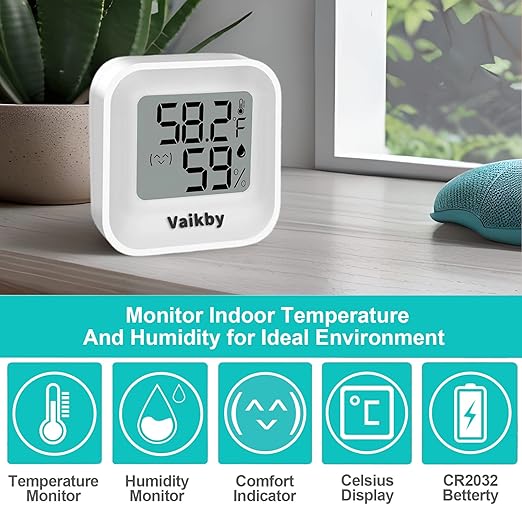 Indoor Humidity Meter Hygrometer 4Pack, Room Thermometer - Image 2