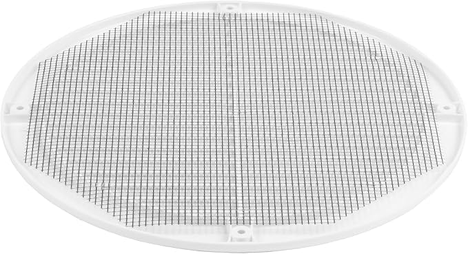 50-Pack 8" Round Air Vent Cover – White Plastic Soffit Air Vent Deflector - Image 9