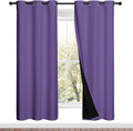 NICETOWN Lilac Purple Full Shade Curtain Panels, Pair of Energy Smart & Noise by NICETOWN