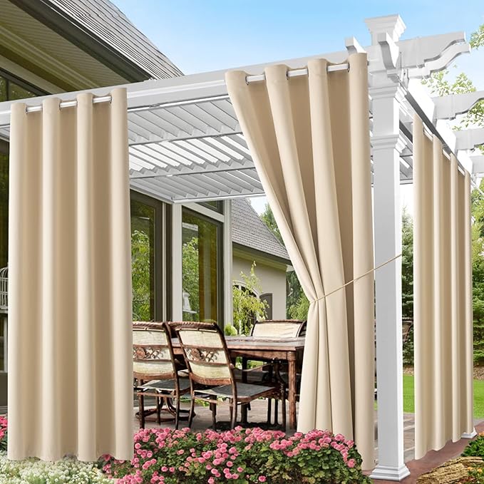 Waterproof Outdoor Curtain W52 x L84 by DivaenCamino