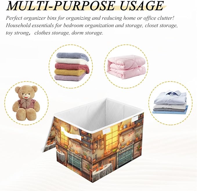 xigua Rustic Kitchen Pattern Storage Bins - Image 7