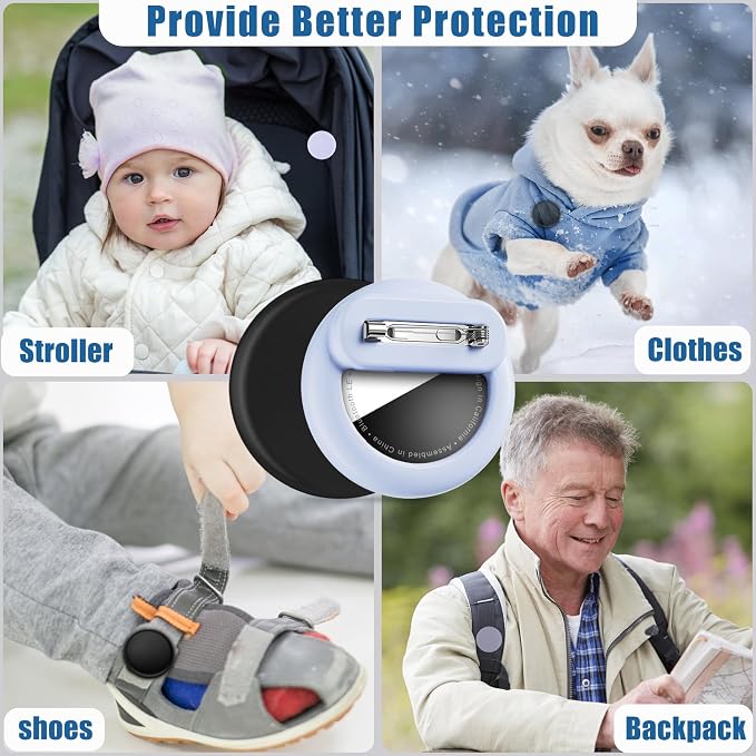 for AirTag Holder 8 Pack for Kids Hidden, Hidden Discreet Toddler Tracker - Image 3