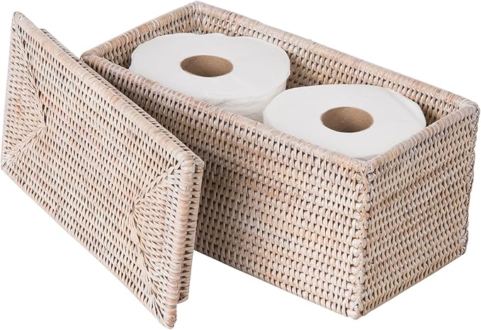 Kouboo La Jolla Rectangular Rattan Box - Image 3