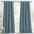 NICETOWN Greyish Blue Blackout Curtain 118 inch Long, W55 x L118, 1 Panel by NICETOWN