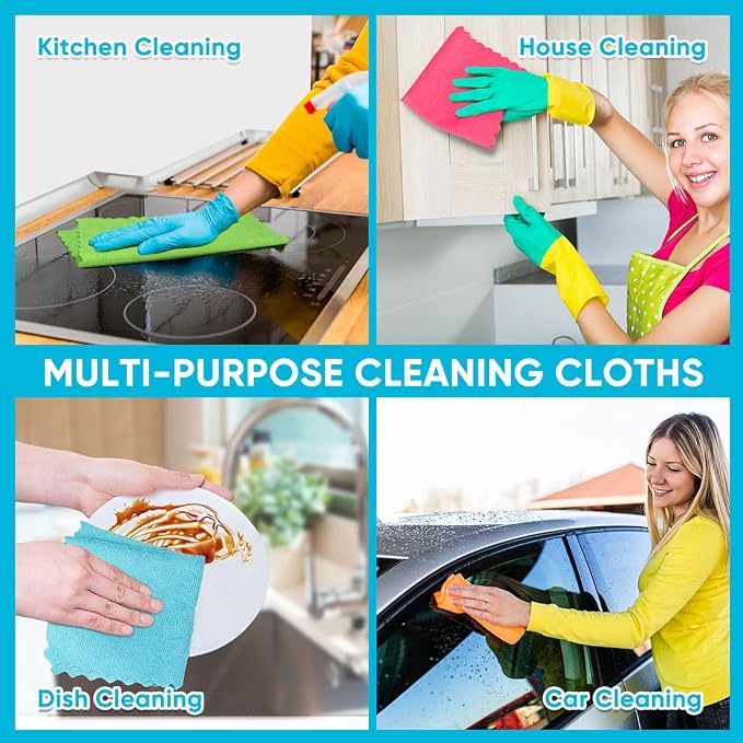 Orighty Microfiber Cleaning Cloths, 50 Pack Microfiber Towels Bulk, Ultra-Soft - Image 6