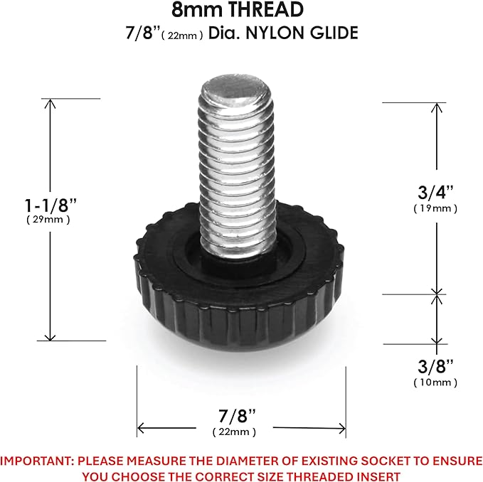 Slipstick Gorilla Outdoor Adjustable Furniture Levelers Weatherproof Screw in - Image 4
