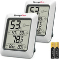 TempPro TP50 2 Pieces Digital Hygrometer Indoor Thermometer Room Thermometer by ThermoPro