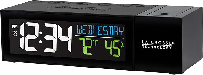 La Crosse Technology 616-1950-INT Pop-Up Bar Projection Alarm Clock - Image 2