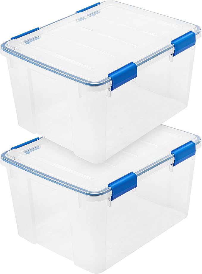 IRIS USA WeatherPro 44 Qt Storage Bins by IRISUSA