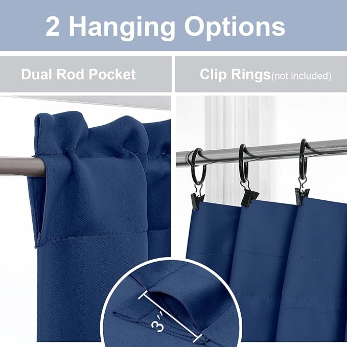 Chyhomenyc Short Blackout Curtains 30 Inch Length - Image 4