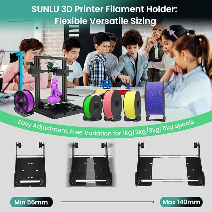 SUNLU 3D Printer Filament Holder, Filament Spool Holder, 1 Piece - Image 3