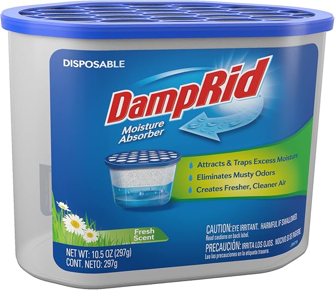 DampRid Fresh Scent Disposable Moisture Absorber, 10.5 oz., 3 Pack – Attracts & - Image 2
