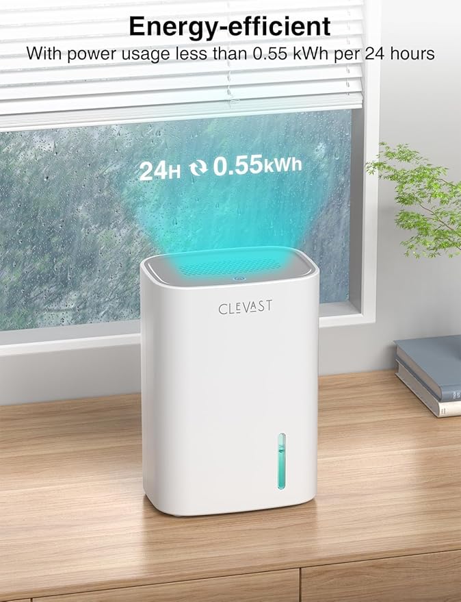 CLEVAST Small Dehumidifier for Home, 30 OZ Mini Quiet Dehumidifiers for Bedroom - Image 5
