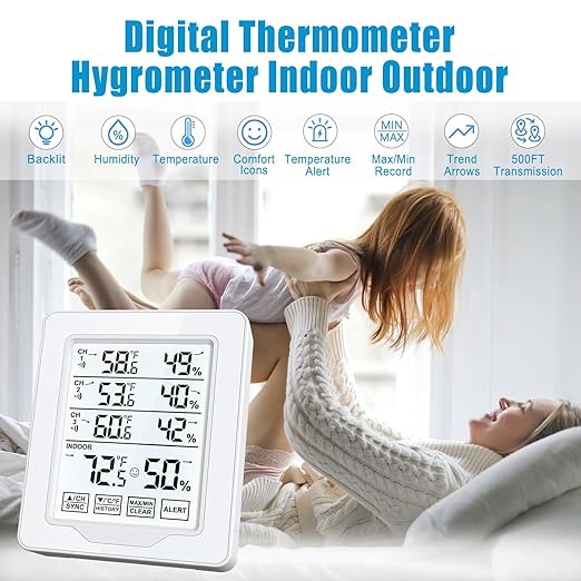 Indoor Outdoor Thermometer Wireless - Image 2