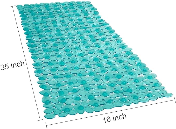 WELTRXE Non Slip Bath Mat Pebbles Bathtub Mat - Image 5