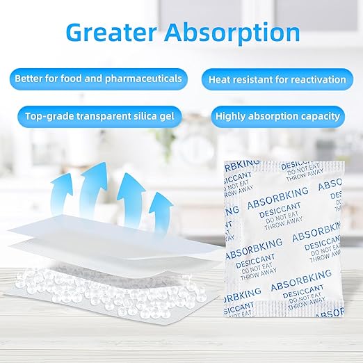 Desiccant Packs – 5 Gram 220 Packs Moisture Absorbers, Food Grade Desiccant - Image 2