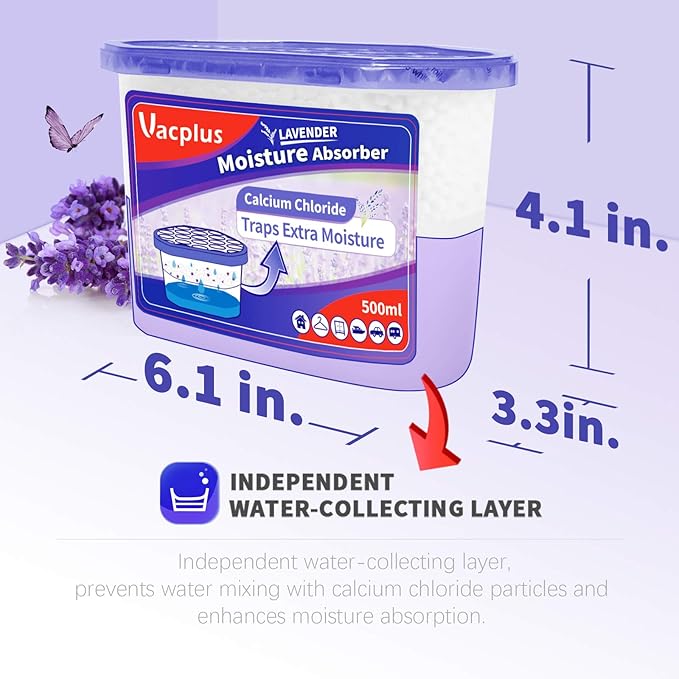 Vacplus Moisture Absorbers 6 Pack, Portable Humidity Absorber Boxes - Image 4