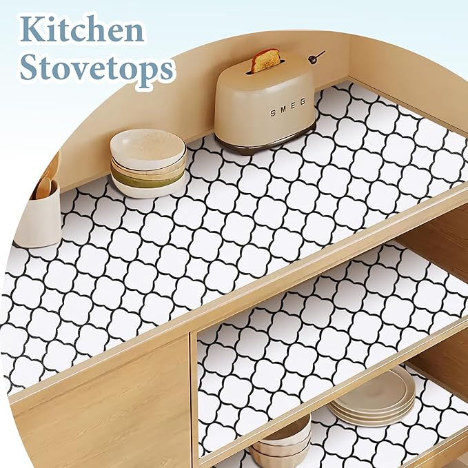 Shelf Drawer Liners for Kitchen Cabinets 11.8 x 118 Inches Non Adhesive Drawer - Image 3