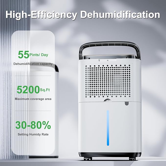 55 Pint Portable Dehumidifier - Image 4