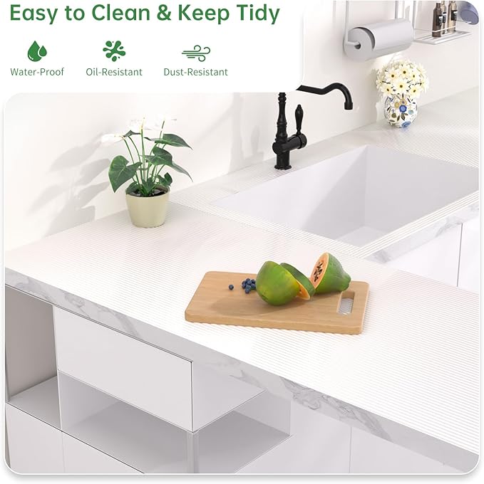 Shelf and Drawer Liner for Kitchen Cabinet, Non-Adhesive 12in x 240in - Image 4