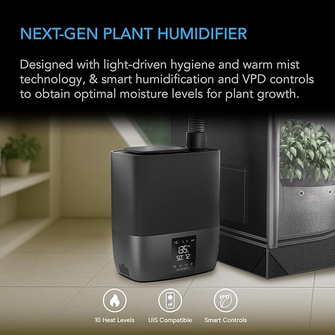AC Infinity CLOUDFORGE T5, Warm Mist Plant Humidifier 9L - Image 2