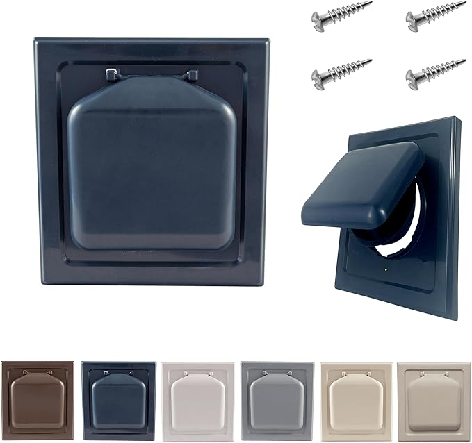 NO-PEST VENT, Exclusive Dual Door Dryer Vent Cover Outdoor 4 inch or Bathroom by No-PestVent