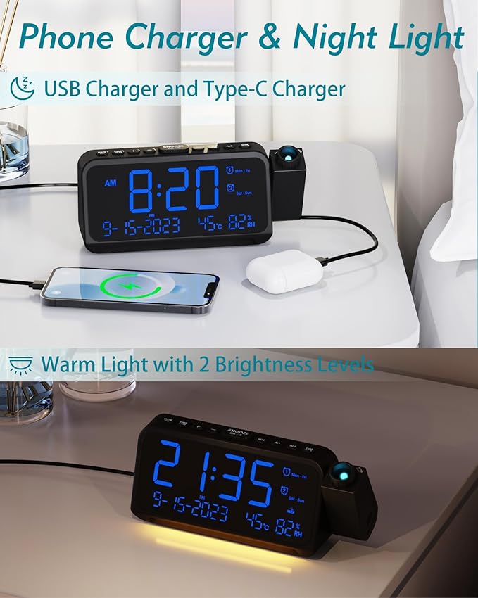 Roxicosly Projection Alarm Clock - Image 6