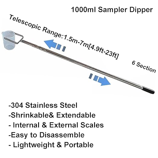 Extendable Water Sampler with Dipper System, Water Qualityd Sampler Device - Image 2