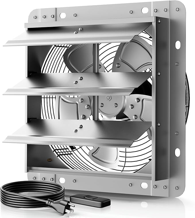 12 Inch Shutter Exhaust Fan，Automatic Shutter by Unknown